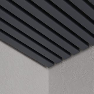 Кубообразный реечный потолок Кубота 90/100 графит