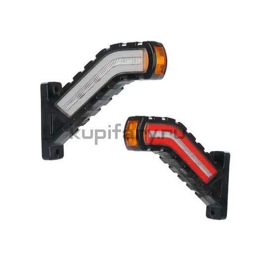 Указатель габарита светодиодный боковой с поворотником белый/красный/желтый свет 12/24 Вольт GB1547