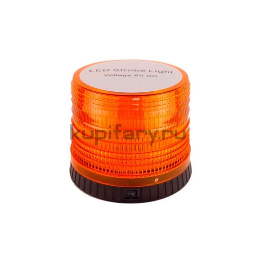 Оранжевый автономный проблесковый маяк на батарейках PM126472