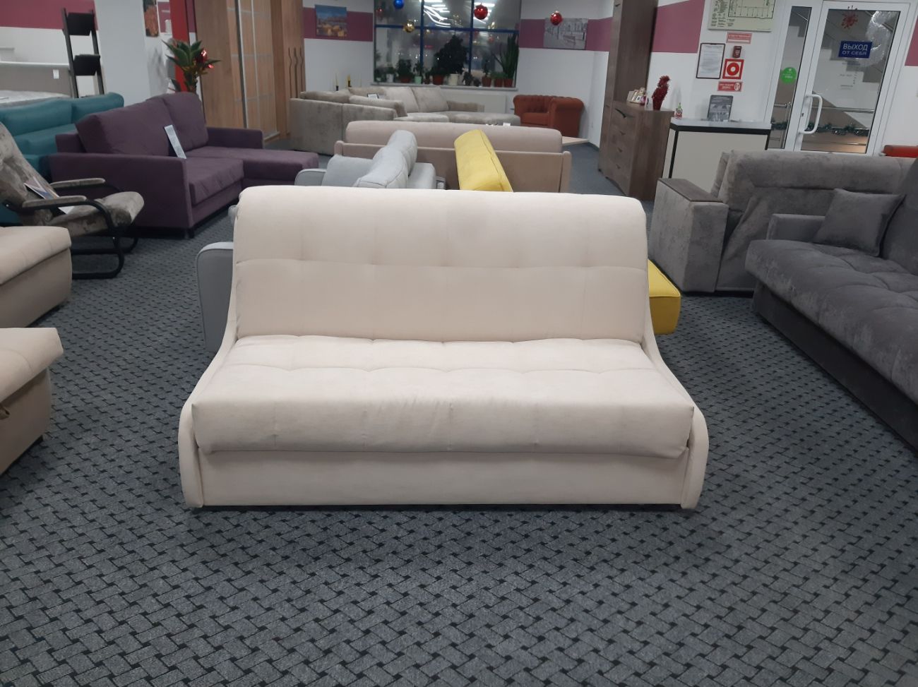 Диван-кровать Турин, аккордеон, цвет Бежевый, 8