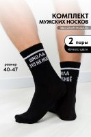 Носки мужские Школа набор 2 пары [черный]