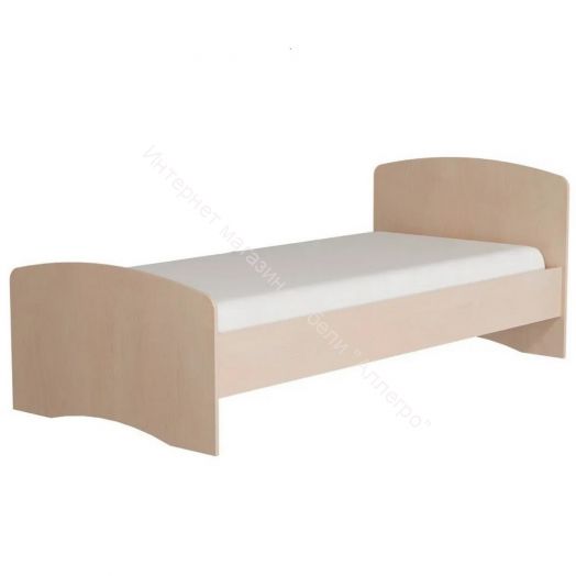 Кровать-4 одинарная (800/900*1900) Млечный дуб