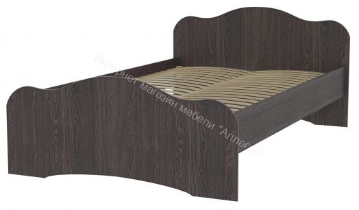 Кровать-5 двойная (1200/1400*2000) Ясень анкор тёмный