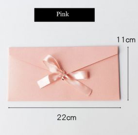 Конверт подарочный для денег открыток сертификатов перламутровый РОЗОВЫЙ