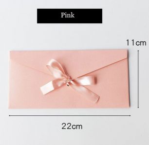 Конверт подарочный для денег открыток сертификатов перламутровый РОЗОВЫЙ