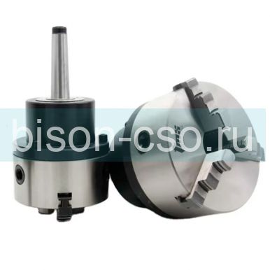 Патрон токарный ТМХ d125 мм 3-х кул., вращающийся с хвостовиком КМ5