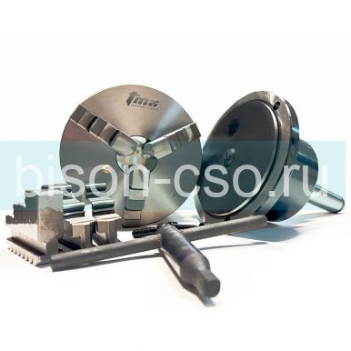 Патрон токарный ТМХ d125 мм 3-х кул., вращающийся с хвостовиком КМ5