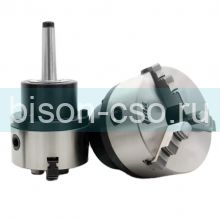 Патрон токарный ТМХ d160 мм 3-х кул., вращающийся с хвостовиком КМ4