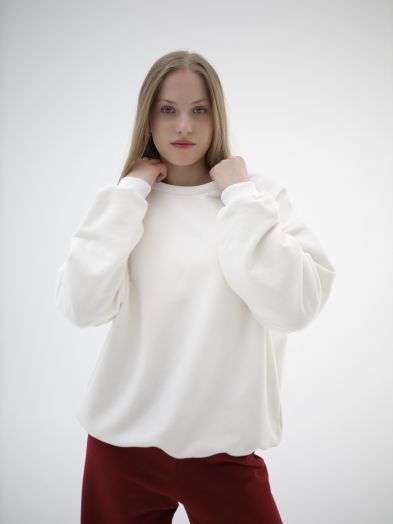 Свитшот базовый молочный