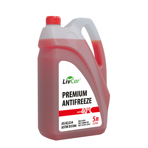 Livcar Premium JIS -40 Красный, 5л