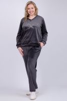 Костюм Велюр женский [темно-серый]