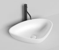 Белая накладная раковина Salini Gloria 306 56x40 схема 1