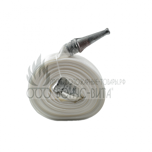 Рукав пожарный напорный РПК-Н/В(В)-65-1,0-УХЛ1 "Универсал", с головкой ГР-65 и стволом РС-70,01 (20±1м), "Берег"