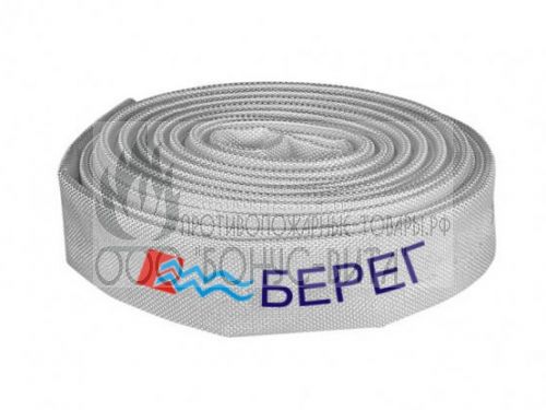 Рукав пожарный напорный РПК-Н/В(В)-80-1,0-УХЛ1 "Универсал", 1,0 МПа, без головок (20±1м), "Берег"