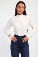 Водолазка женская с горлом теплая 32104 [кремовый]