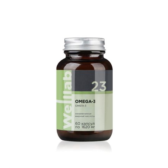 OMEGA-3 БАД с омега-3 в высокой концентрации Welllab
