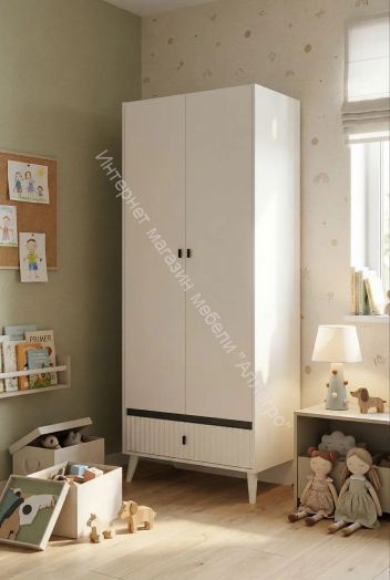 Шкаф 2-х дверный Омега 10 с ящиком