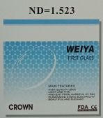 White Glass (n=1.52)  минеральные линзы