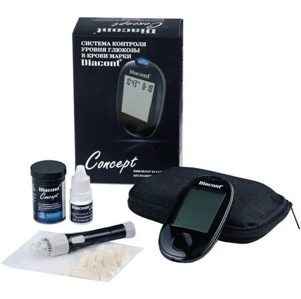Глюкометр для измерения уровня глюкозы Diacont Concept (Диаконт Концепт)