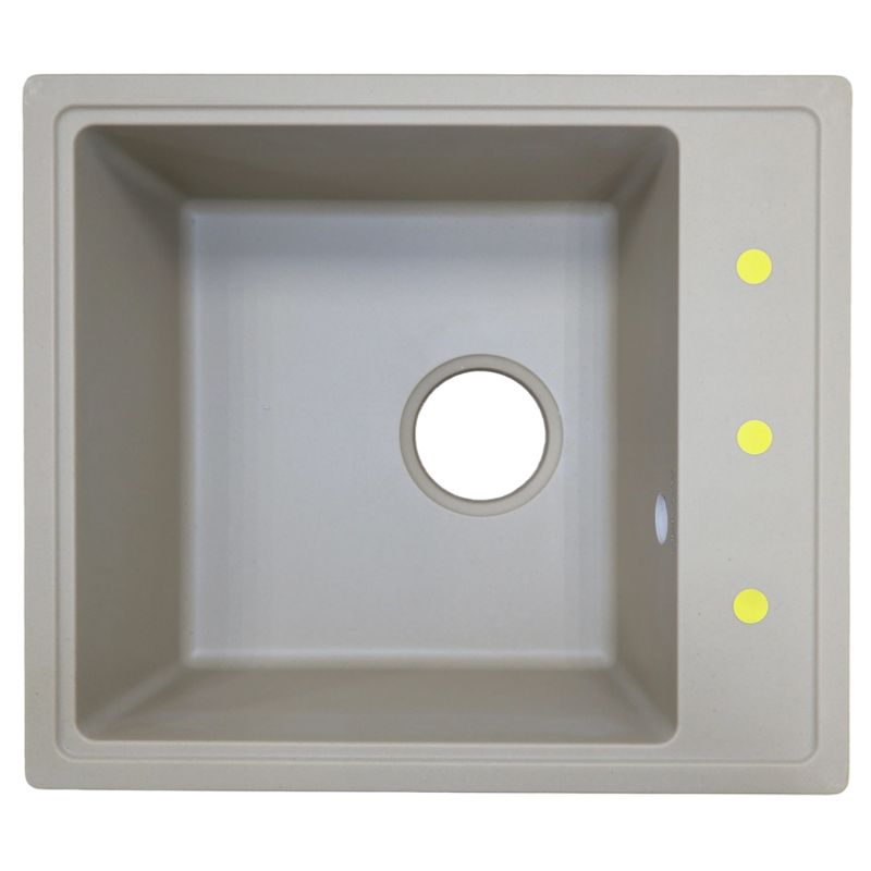 Кухонная мойка AZARIO Milas 480х420х197 кварцевая, прямоугольная, Песочный CS00097666