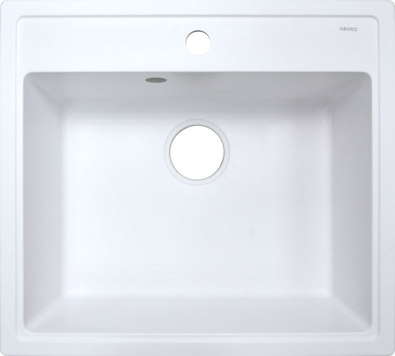 Кухонная мойка AZARIO Litos 570x505x200 искусственный мрамор, Белый CS00078321