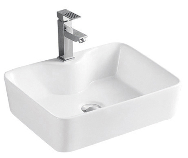Раковина накладная Azario 480х370х130 прямоугольная, белый AZ-2010