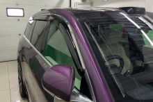 Ветровики SIM, с хромом на 6 стекол для Лисян L9