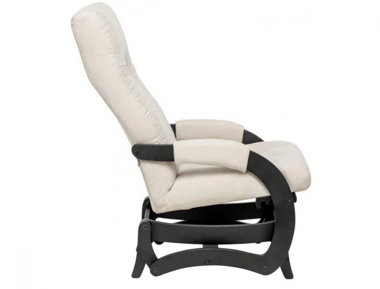 Кресло-маятник Leset Блисс Венге ткань Antonio ivory, 2