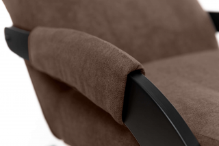 Кресло-маятник Leset Блисс Венге/ткань Antonio Chocolate, 7Кресло-маятник Leset Блисс Венге/ткань Antonio Chocolate, 8