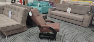 Кресло-маятник Leset Блисс Венге/ткань Antonio Chocolate, 11