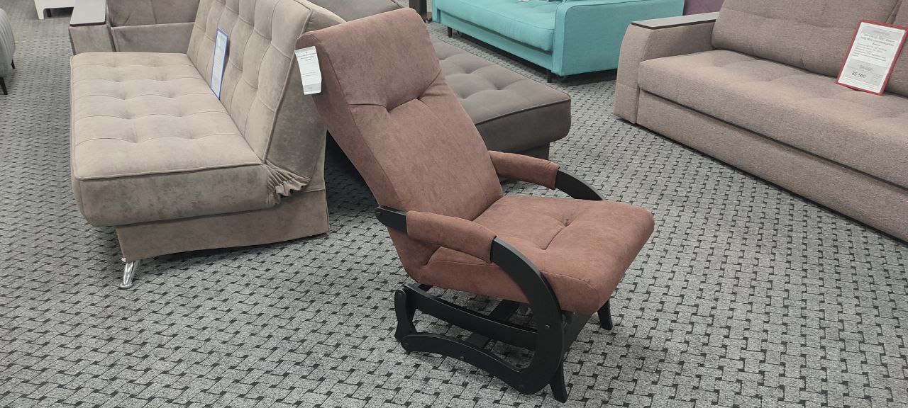 Кресло-маятник Leset Блисс Венге/ткань Antonio Chocolate, 12