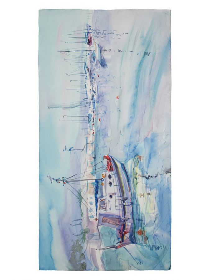 Палантин женский виск+шелк 90х180 LG34-443-11 LABBRA