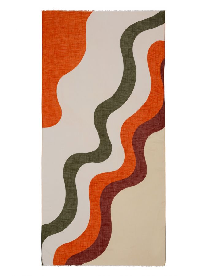 Палантин женский мод+хл+лен 90х180 LG17-465-27 LABBRA