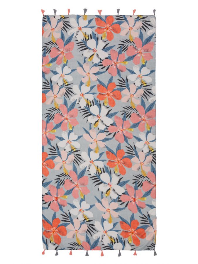 Палантин женский мод+хл+лен 80х180 LG17-470-11 LABBRA