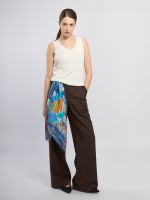 Платок женский шелк 90х90 E04-8379-12 ELEGANZZA