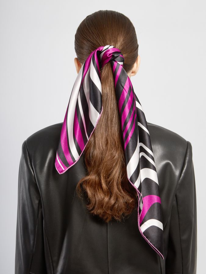 Платок женский шелк 67х67 SS03-8355-06 ELEGANZZA