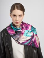 Платок женский шелк 90х90 B03-8387-05 ELEGANZZA
