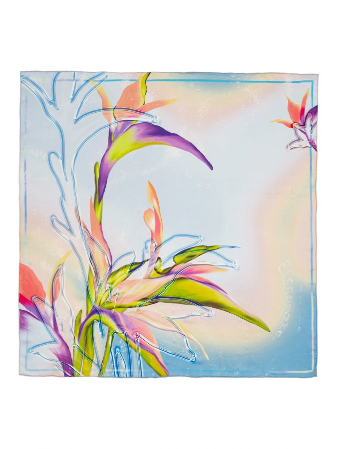 Платок женский шелк 86х86 SS03-8433-13 ELEGANZZA
