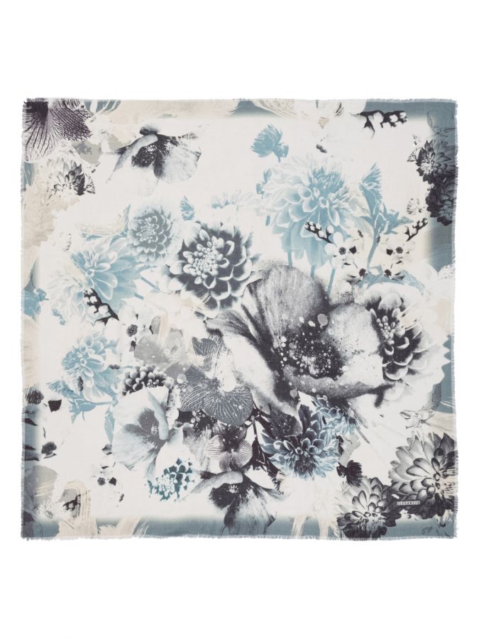 Платок женский шерсть+шелк 110х110 E43-8486-11 ELEGANZZA