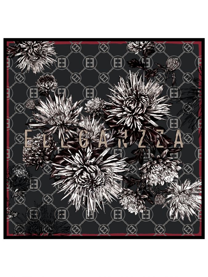 Платок женский шелк 90х90 E04-8495-01 ELEGANZZA