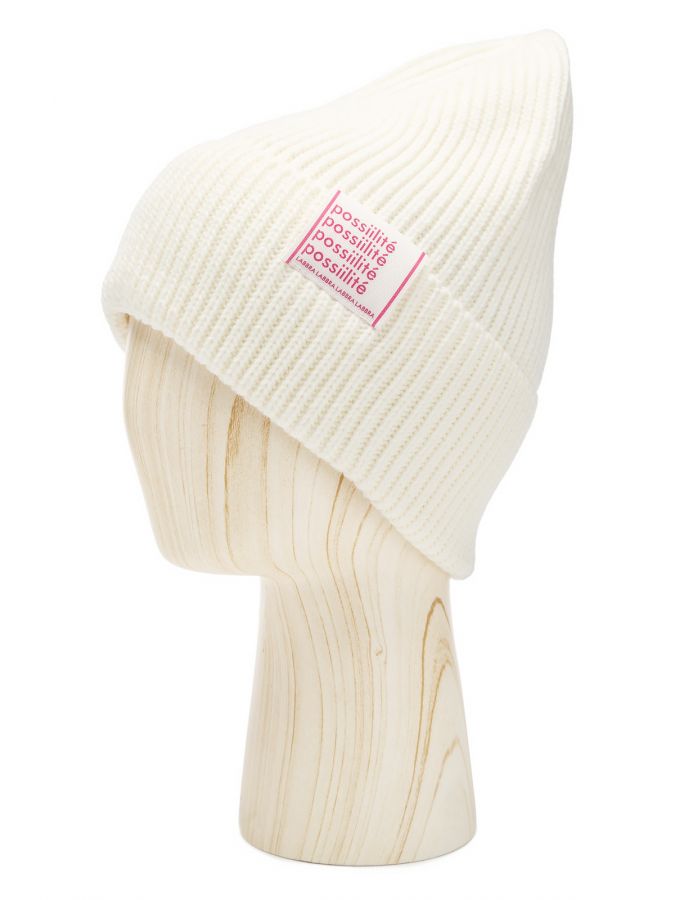 Шапка женская шерсть+акр LB-BR55040 milk LABBRA