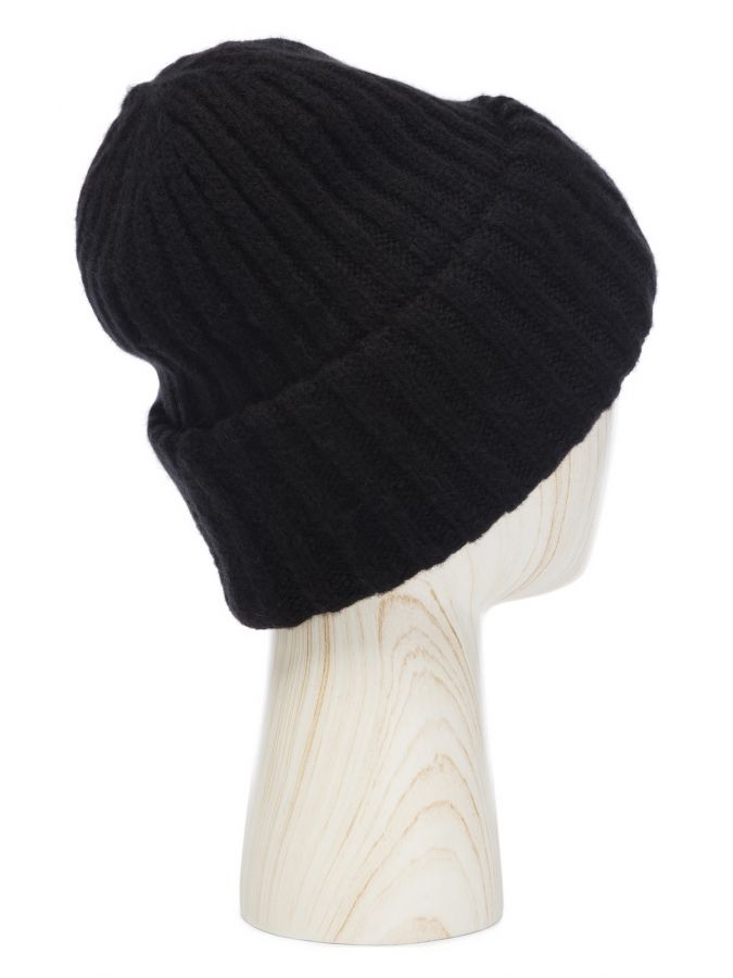 Шапка женская шерсть+акр LB-A53055 black LABBRA