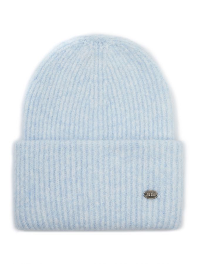 Шапка женская шерсть+акр LB-J44019 denim LABBRA