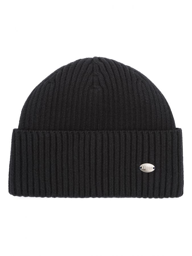 Шапка мужская каш+шерсть+виск LB-N88128 black LABBRA
