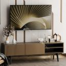 Фант 1 тумба под ТВ МДФ (Фант) Дуб коми/Лофт голден пэлас