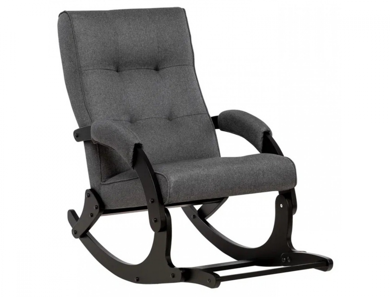 Кресло-качалка Leset Хилл с подножкой Венге ткань Malmo 95