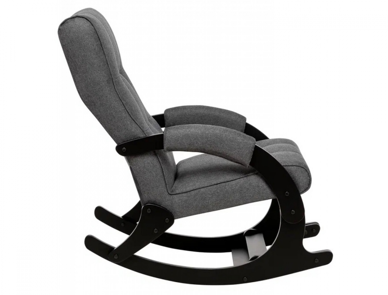 Кресло-качалка Leset Хилл с подножкой Венге ткань Malmo 95, вид 2