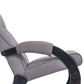 Кресло-качалка Leset Хилл с подножкой Венге ткань Malmo 95, вид 8