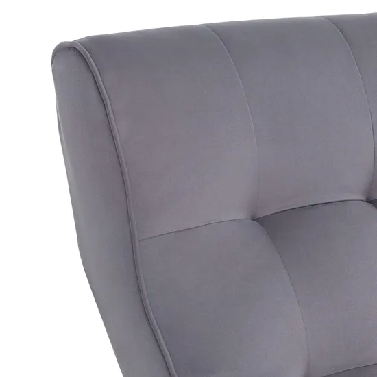 Кресло-качалка Leset Хилл с подножкой Венге ткань Malmo 95, вид 10