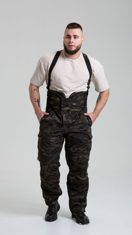 Костюм Горка 5 ПС, Черный мультикам (рип-стоп)